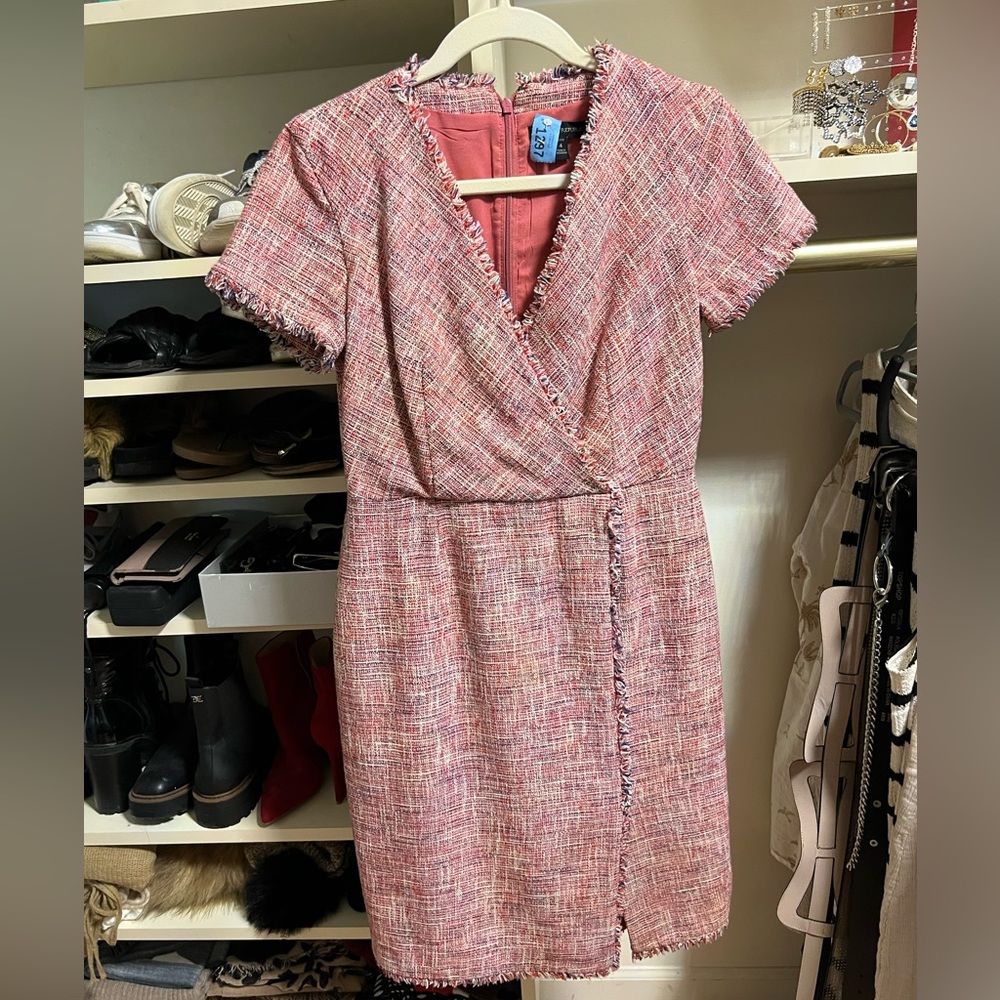 Banana Republic Pink Tweed Dress